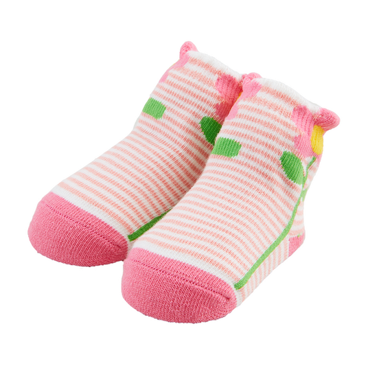 Striped Flower Socks Socks Mud Pie   