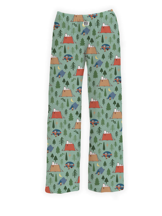 Snoopy Camping Pajama Lounge Pants Pajamas Brief Insanity   
