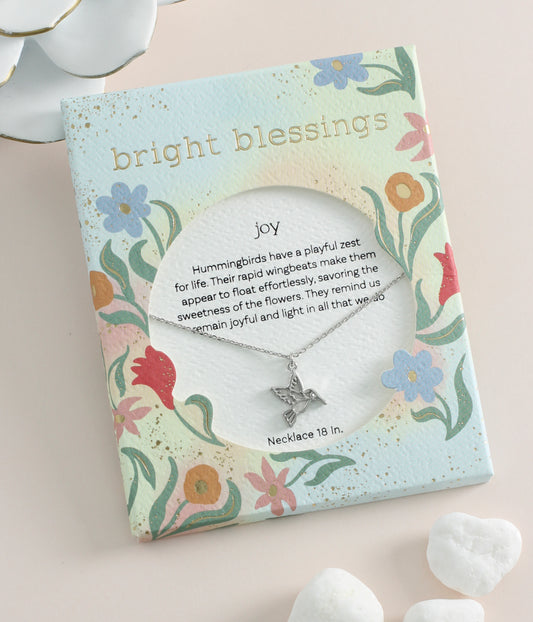 Bright Blessings Silver Joy Necklace Jewelry Periwinkle   