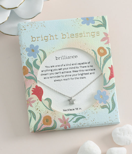 Bright Blessings Brilliance Silver Necklace Jewelry Periwinkle   