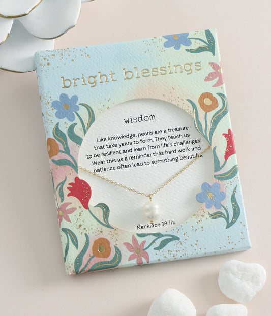 Bright Blessings Wisdom Gold Necklace Jewelry Periwinkle   