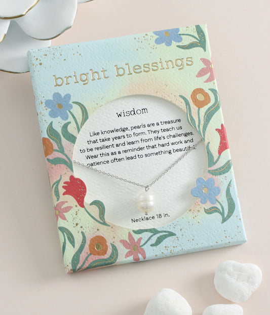 Bright Blessings Wisdom Silver Necklace Jewelry Periwinkle   