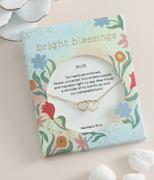 Bright Blessings Mom Gold Necklace Jewelry Periwinkle   