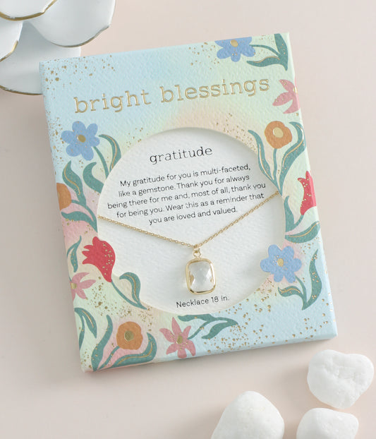 Bright Blessings Gold Gratitude Necklace Jewelry Periwinkle   