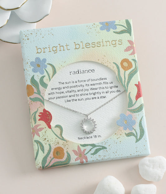 Bright Blessings Silver Radiance Necklace Jewelry Periwinkle   