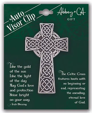 Celtic Cross Visor Clip  Abbey & CA Gift   