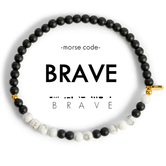 Brave Morse Code Bracelet