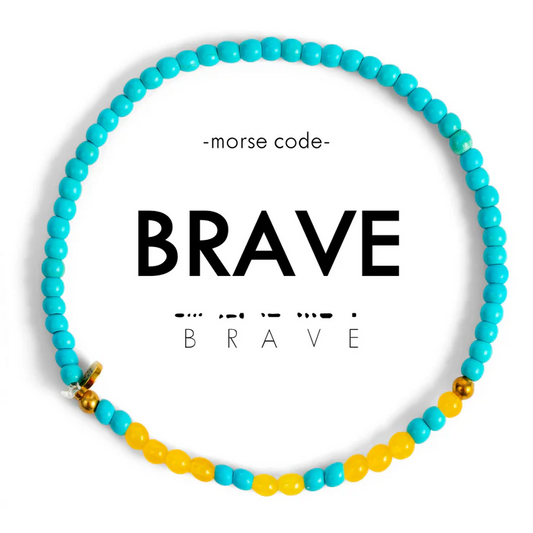 Brave Morse Code Bracelet