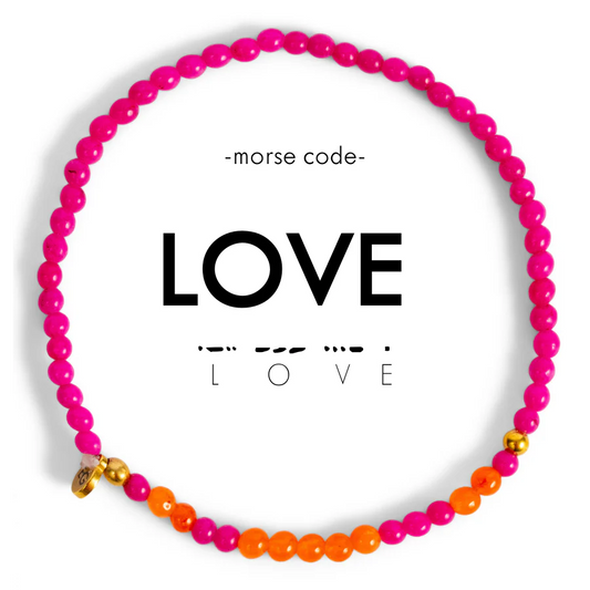 Love Morse Code Bracelet