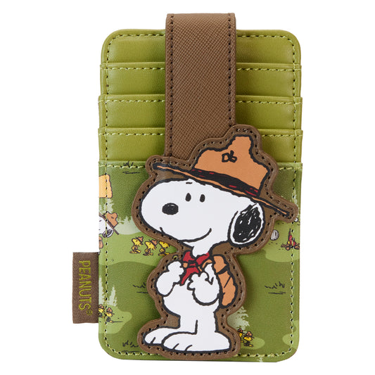 Loungefly  Peanuts® Beagle Scouts 50th Anniversary ID & Credit Card Holder Wallet Loungefly   