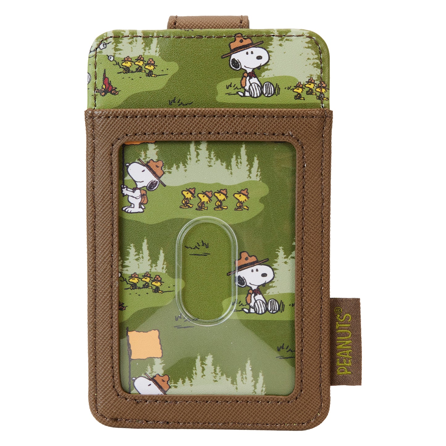 Loungefly  Peanuts® Beagle Scouts 50th Anniversary ID & Credit Card Holder Wallet Loungefly   