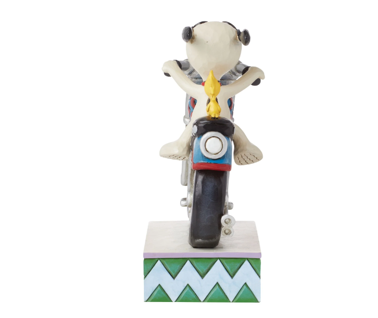 Snoopy & Woodstock Riding Motorcycle by Jim Shore  Enesco   