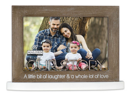 4x6 Our Story Picture Frame  Malden International Designs   