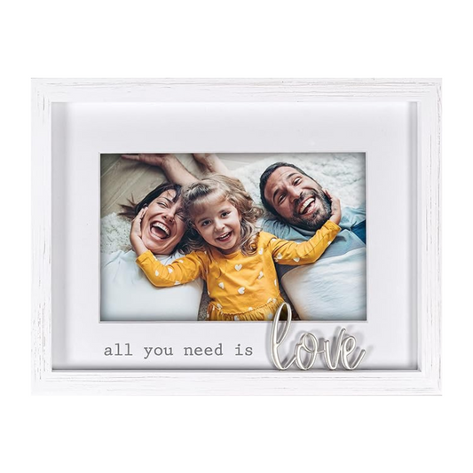 All You Need Is Love White Matted Photo Frame Malden International Designs Malden   