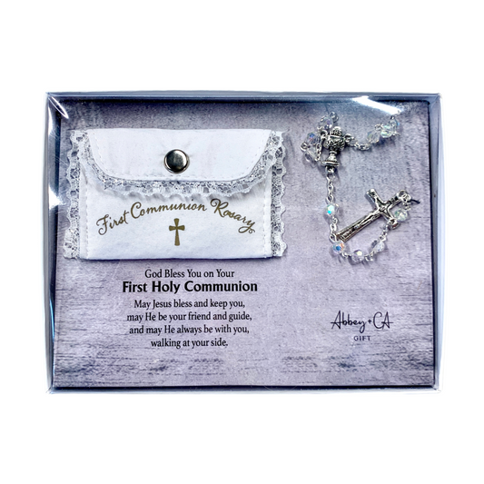 First Communion Rosary  Abbey & CA Gift   
