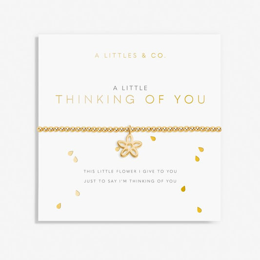 A Little 'Thinking of You' Bracelet in Gold-Tone Plating by A Littles and Co. Bracelet A Littles & Co.   