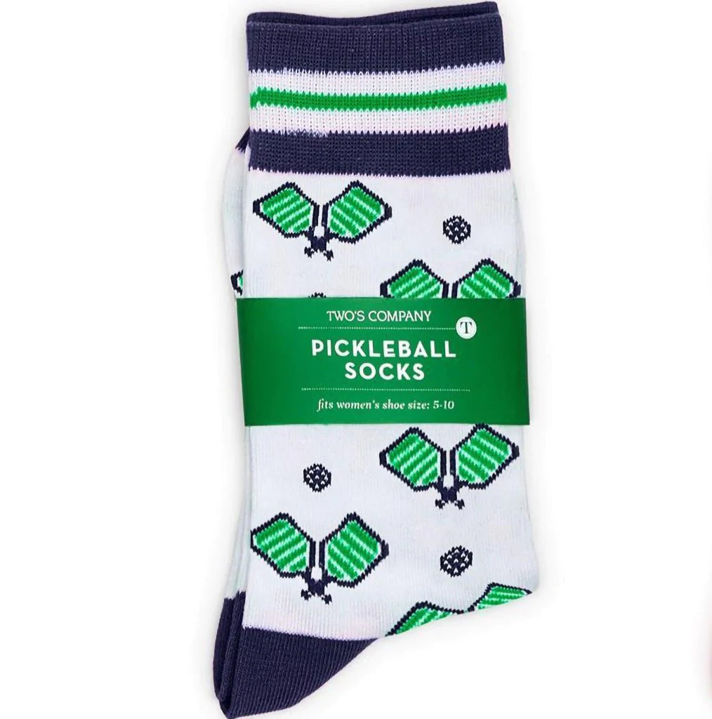 Pickleball Socks  Two's Company Blue/Green  