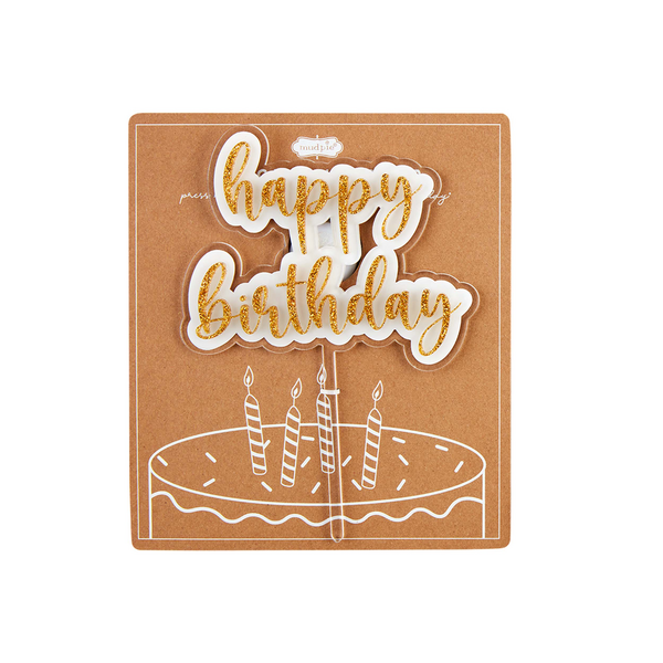 Birthday Cake Toppers Birthday Cake Topers Mud Pie Gold  