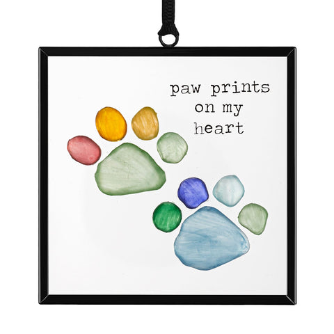 Paw Prints on my Heart Suncatcher Demdaco