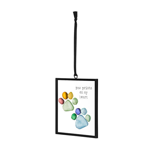 Paw Prints On My Heart Suncatcher Demdaco