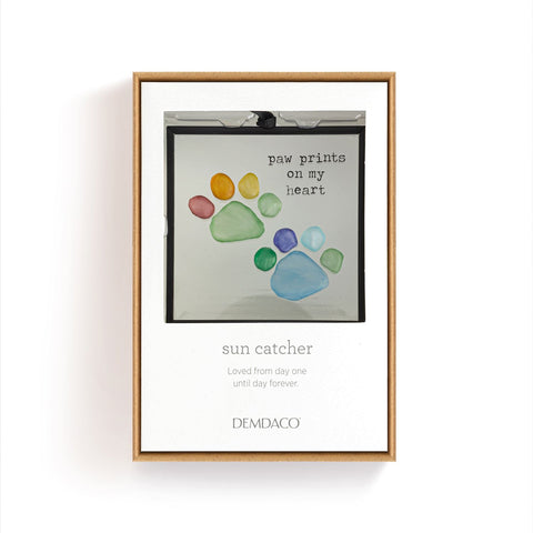 Paw Prints on my Heart Suncatcher Demdaco