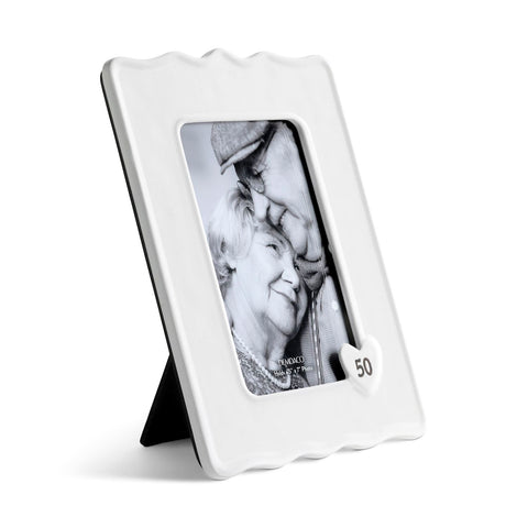 50th Anniversary Ceramic Boxed Frame Demdaco