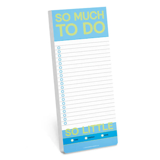 So Much To Do List Pad