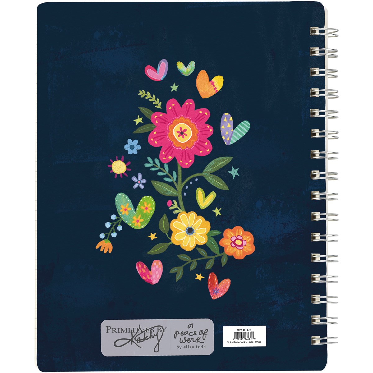 I am Strong Spiral Notebook Notebook Primitives By Kathy   
