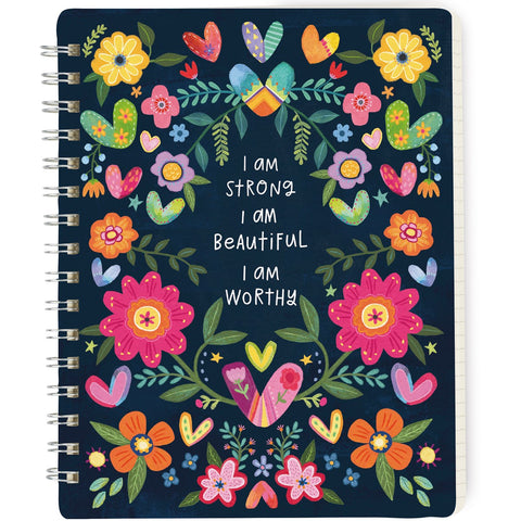 I am Strong Spiral Notebook Notebook Primitives By Kathy   