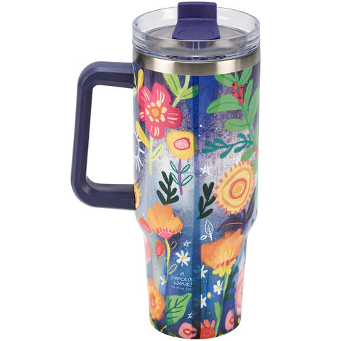 Make a Positive Difference Travel Mug Mug Primitives By Kathy   