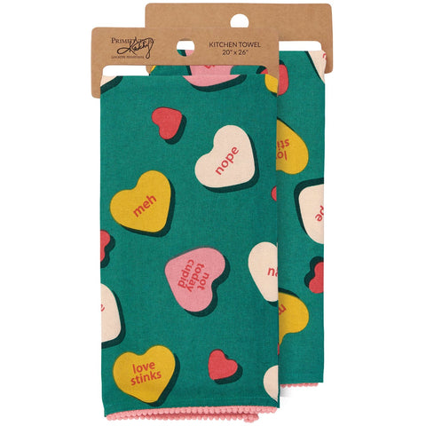 Anti Valentine Kitchen Towel Kitchen Towels Primitives By Kathy