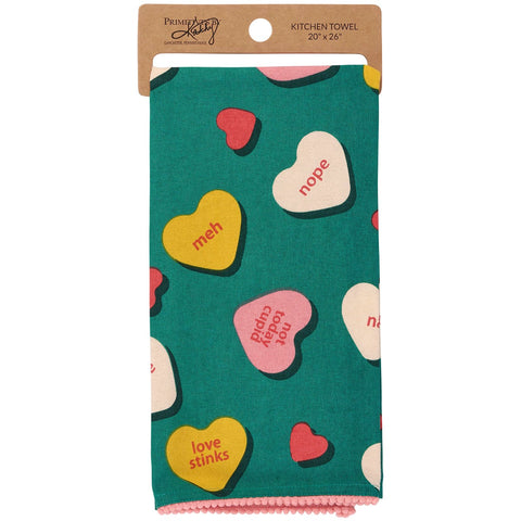 Anti Valentine Kitchen Towel Kitchen Towels Primitives By Kathy