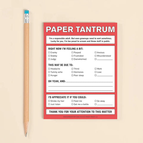 Paper Tantrum Nifty Note Pad  Knock Knock   