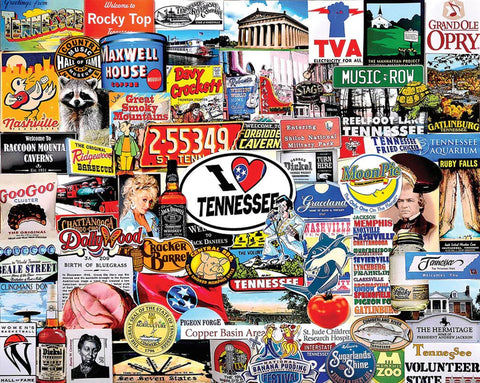 I Love Tennessee - 1000 Piece Jigsaw Puzzle White Mountain