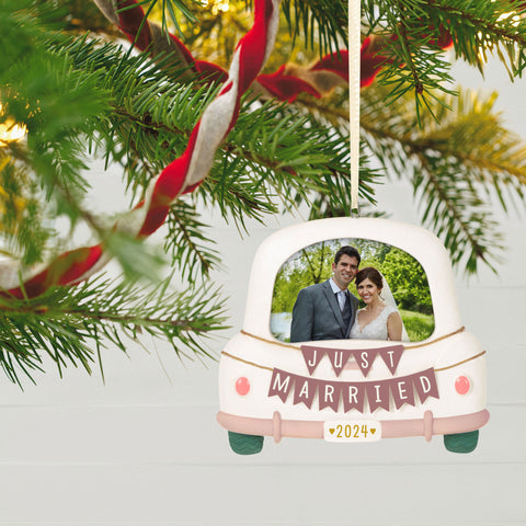 Just Married 2024 Hallmark Keepsake Ornament Hallmark Keepsake Ornament Hallmark   