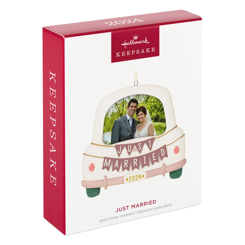 Just Married 2024 Hallmark Keepsake Ornament Hallmark Keepsake Ornament Hallmark   