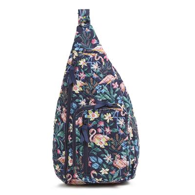 Sling Backpack in Flamingo Garden Backpack Vera Bradley   