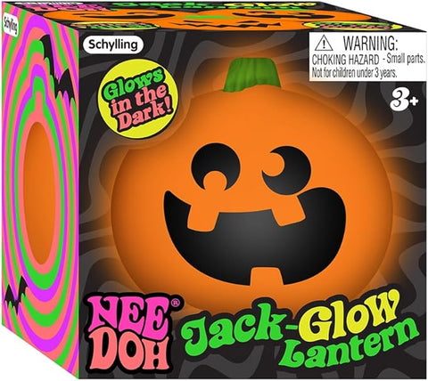 Jack-Glow-Lantern NeeDoh Ball Stress Ball Schylling Missing 3 Teeth  