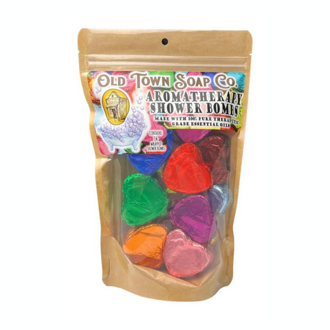 14 Pack Assorted -Aromatherapy Shower Bomb Soap Old Town Soap Co.   