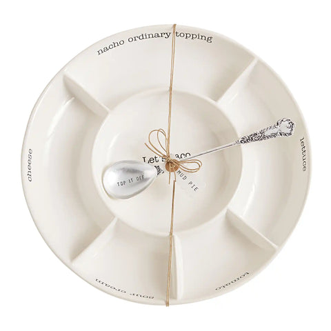 Taco Bar Serving Set Serving Platter Mud Pie   