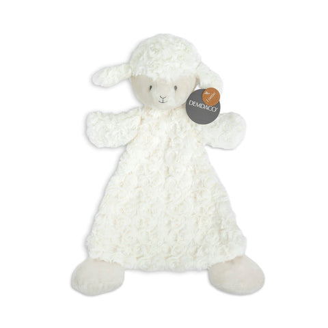 Dolly Lamb Rattle Blankie Demdaco