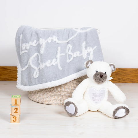 Love You Sweet Baby 30" X 40" Inspirational Plush Blanket Blanket Pavilion   