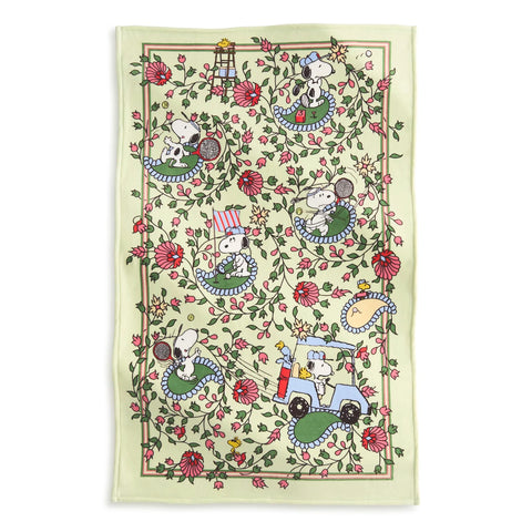 Country Club Peanuts Paisley Throw Blanket Vera Bradley