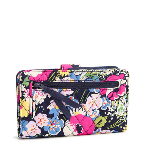 Poppy Fields Turnlock Wallet in Premium Cotton Vera Bradley