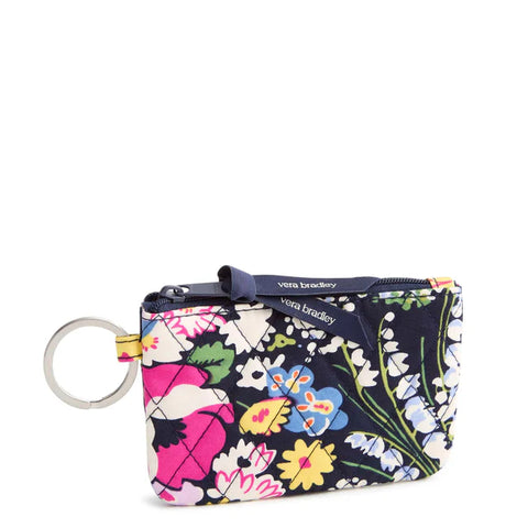 Poppy Fields Zip ID Case in Premium Cotton Vera Bradley