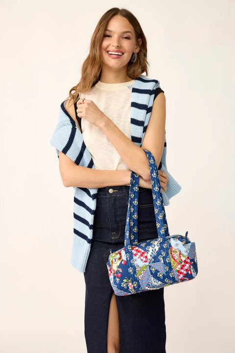 Trellis Patchwork in Premium Cotton Original 100 Handbag Vera Bradley