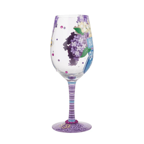 Best Grandma Ever Hand Painted Wine Glass Wine Glass Lolita   