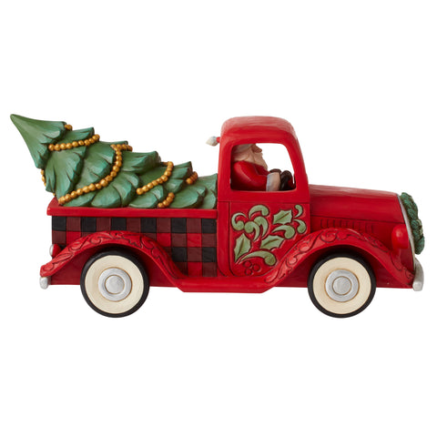 Highland Glen Santa Truck Figurine Figurine Jim Shore   