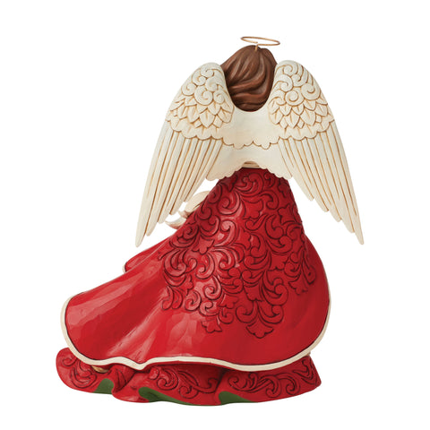 Red Christmas Angel Figurine Jim Shore   