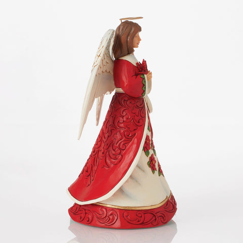 Red Christmas Angel Figurine Jim Shore   